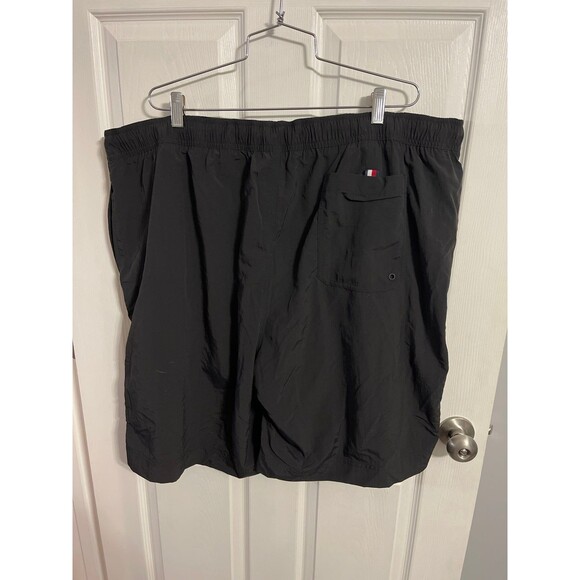 Tommy Hilfiger Big & Tall 9.5" Black Swim Trunks  Size 3XLT New without tags - Picture 2 of 6